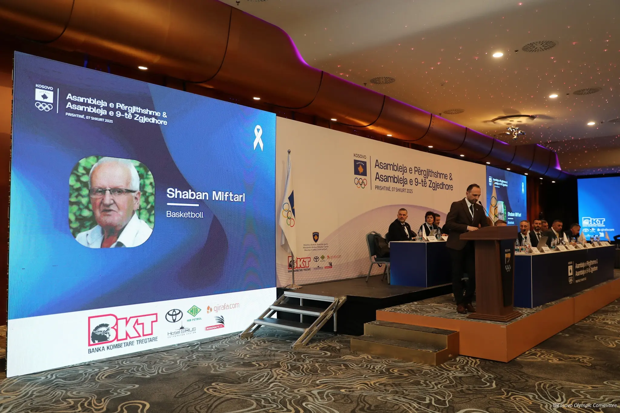 Komiteti Olimpik i Kosovës kujton kontribuuesit nga basketbolli